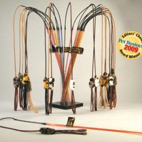 PuRRfect-Leather Bouncer Wand Cat Toy