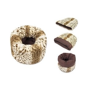 P.L.A.Y. PLAY - Snuggle Bed Leopard Brown