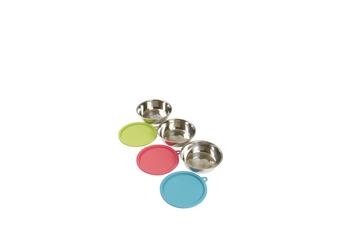 Messy Mutts Messy Mutts - 6pc Stainless  RAW Bowl & Cover Set