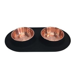 Messy Mutts - Copper Double Silicone Feeder
