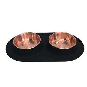 Messy Mutts Messy Mutts - Copper Double Silicone Feeder