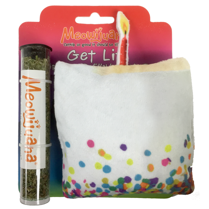 Meowijuana Meowijuana - Get Lit Cake Refillable Catnip Toy