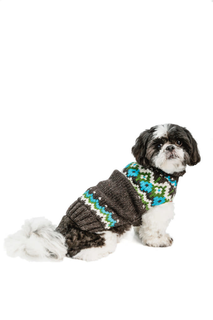 Chilly Dog Sweaters Chilly Dog Sweaters - Fairisle Charcoal  / TAKE 30% OFF
