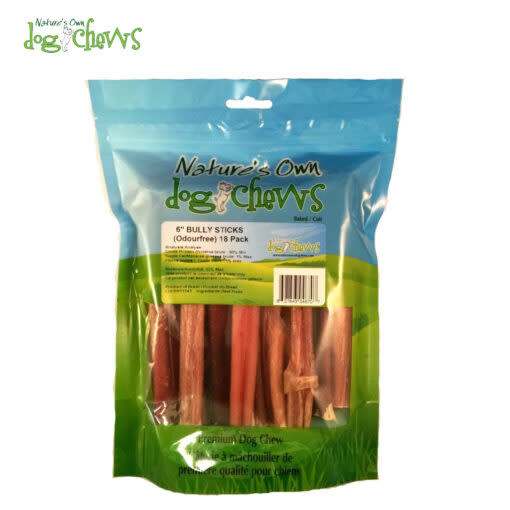 Nature's Own Nature's Own-6" OdourFree Bully Stick 18pc bag