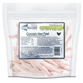 Iron Will Raw - Cornish Hen Feet 1lb bag