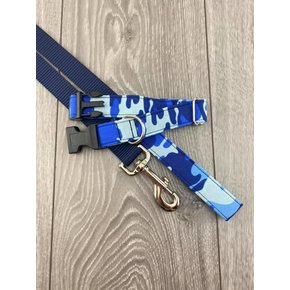 The Grey Dog The Grey Dog - Clip Collar Blue Camo