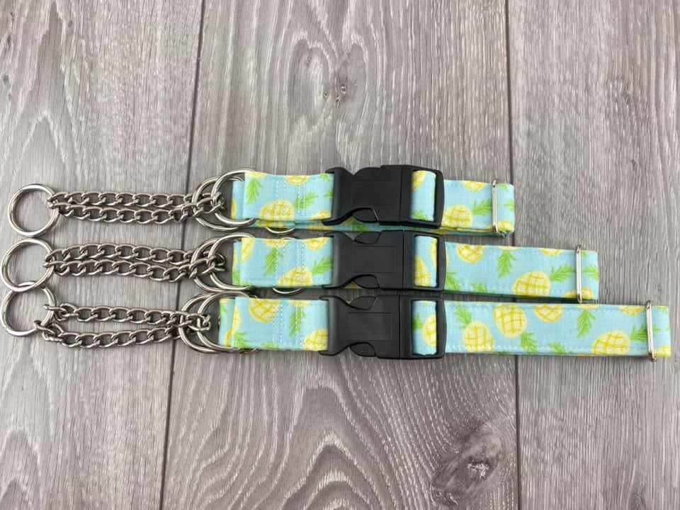 The Grey Dog The Grey Dog - Martingale Collar Pineapples