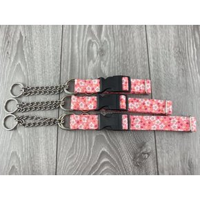 The Grey Dog The Grey Dog - Martingale Collar Pink Flower