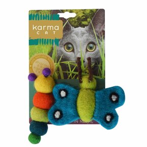 Dharma Dog Karma Cat Karma Cat - Caterpillar & Butterfly Cat Toys