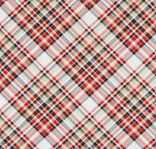 The Grey Dog The Grey Dog - Martingale Collar Red and White Plaid