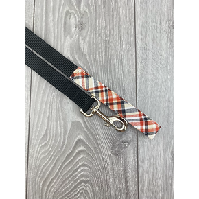 The Grey Dog The Grey Dog - 6' Leash Red and  White Plaid