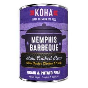 Koha Super Premium Pet Food Koha - Dog Food Memphis BBQ Stew 12.7oz