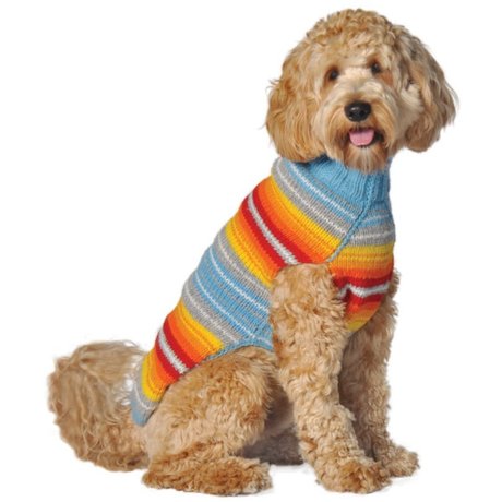Chilly Dog Sweaters Chilly Dog Sweaters - Turquoise Serape  / TAKE 30% OFF