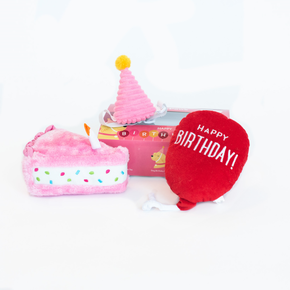 ZippyPaws Burrow - Birthday Box PINK