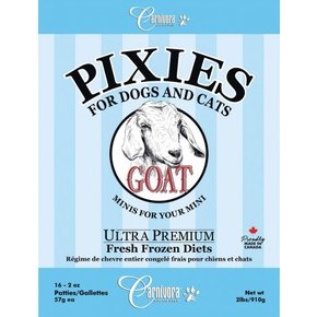 Carnivora Carnivora PIXIES - Goat 2lb Bag (2oz Patties)