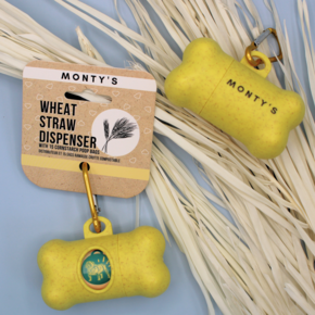 Monty's Poop Bag Dispenser - Recyclable Bone