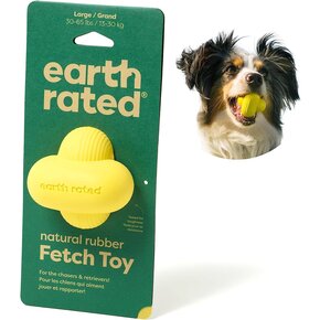 Earth Rated Earth Rated - Rubber Fetch Toy - Yellow