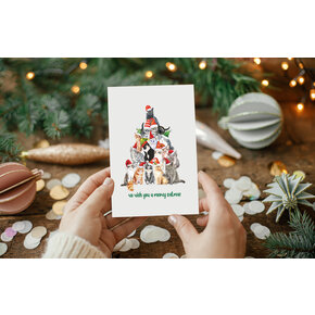 Paper + Petals Paper + Petals - Wish you a Meowy Cmas - cat