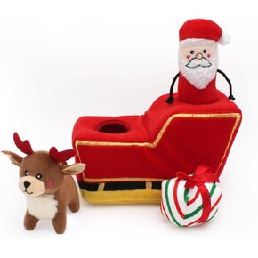 Zippy ZippyPaws Holiday Burrow - Santa's Sleigh