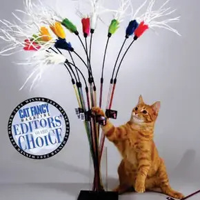 PuRRfect- Feather Bouncer Wand Cat Toy