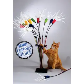 Vee Enterprises PuRRfect- Feather Bouncer Wand Cat Toy