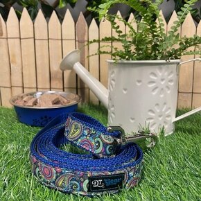 DT Gear - Leash Bright Paisley (S.O.)