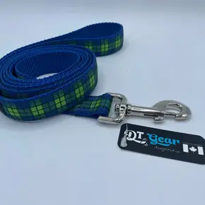DT Gear - Leash Blue Green Plaid (disc.)