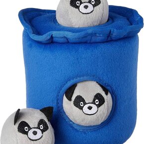 ZippyPaws Burrow - Raccoons Trash Can
