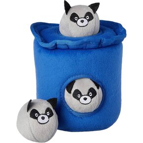 Zippy ZippyPaws Burrow - Raccoons Trash Can