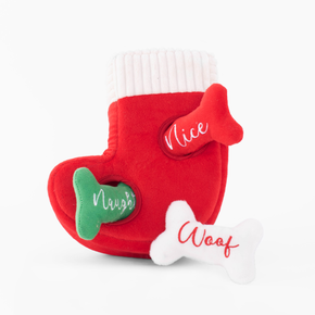 ZippyPaws Holiday Burrow - Stocking Naughty or Nice