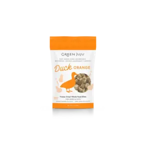 Green Juju Green Juju - Freeze Dried Food Bites 3oz Duck Orange
