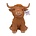 Multipet Multipet - Highland Cow Toy 8"