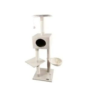 Cloe e Cluzo Cloe e Cluzo - Cat Tree "Alaska" 32x22x56 WHT