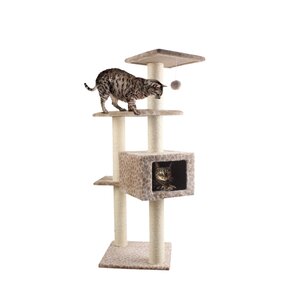 Cloe e Cluzo Cloe e Cluzo - Cat Tree "Casablanca" 16x16x43 BRN