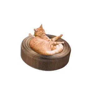 Cloe e Cluzo - Cat Scratch Collapsible Bed "BRN"
