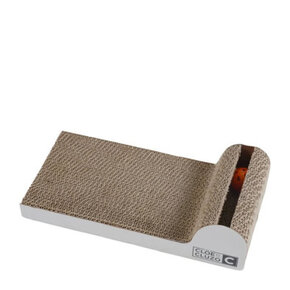 Cloe e Cluzo Cloe e Cluzo - Cat Scratch Pad w/Toy & Catnip "WHITE"