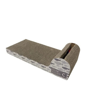 Cloe e Cluzo Cloe e Cluzo - Cat Scratch Pad w/Toy & Catnip "FISH"