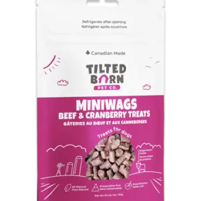 Tilted Barn - Miniwags Beef & Cranberry Treats 100 grams