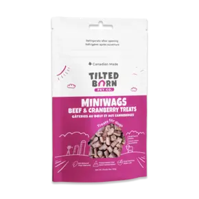 Tilted Barn Tilted Barn - Miniwags Beef & Cranberry Treats 100 grams