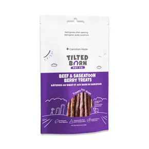 Tilted Barn Tilted Barn - Miniwags Beef & Saskatoon Berry Treats 100 grams