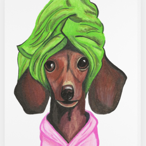 Bright and Beautiful Beasts - Dachshund Greeting Card