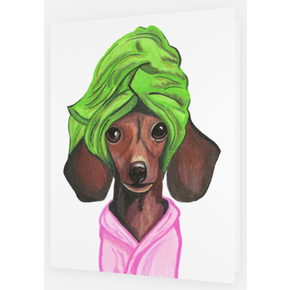 Bright and Beautiful Beasts Bright and Beautiful Beasts - Dachshund Greeting Card