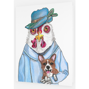 Bright and Beautiful Beasts Bright and Beautiful Beasts - Hen Greeting Card