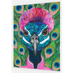 Bright and Beautiful Beasts Bright and Beautiful Beasts - Peacock Greeting Card