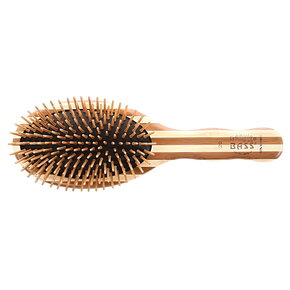 Bailey Brush Bass Brush - The Green Brush - Bamboo Oval Large