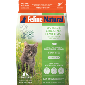 K9 Natural Feline Natural - Chicken & Lamb  Freeze Dried Cat Food