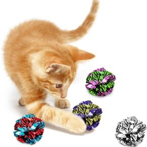 Simon's - Crinkle Ball 4pk - Cat Toy