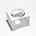 Puppy Gallery Puppy Gallery - Moon Light Bowl - White MED 5.5"H