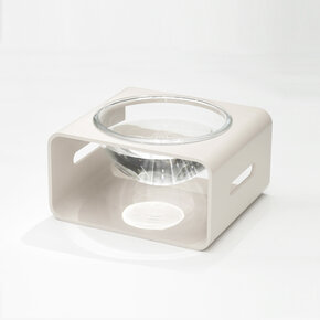 Puppy Gallery Puppy Gallery - Moon Light Bowl - White SM 4"H