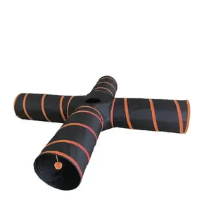Cloe e Cluzo Cloe e Cluzo - Cat Tunnel 4-way Orange/Black